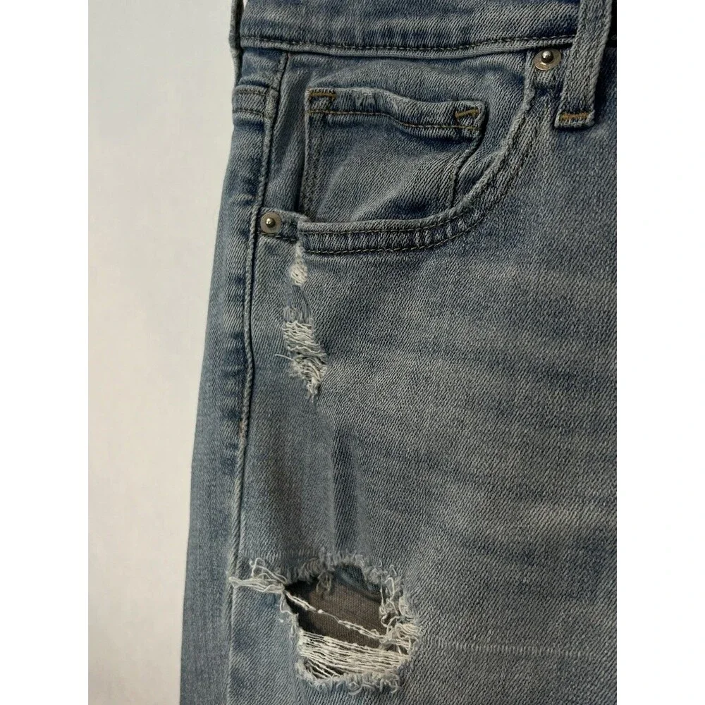 Levi's 721 Women's High Rise Skinny Jeans with Stretch - DISTRESSED - Size 28 - Picture 3 of 8